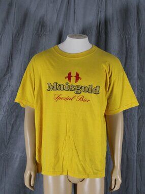 Vintage Beer Shirt - Maisgold FC Thawil - Men's XL